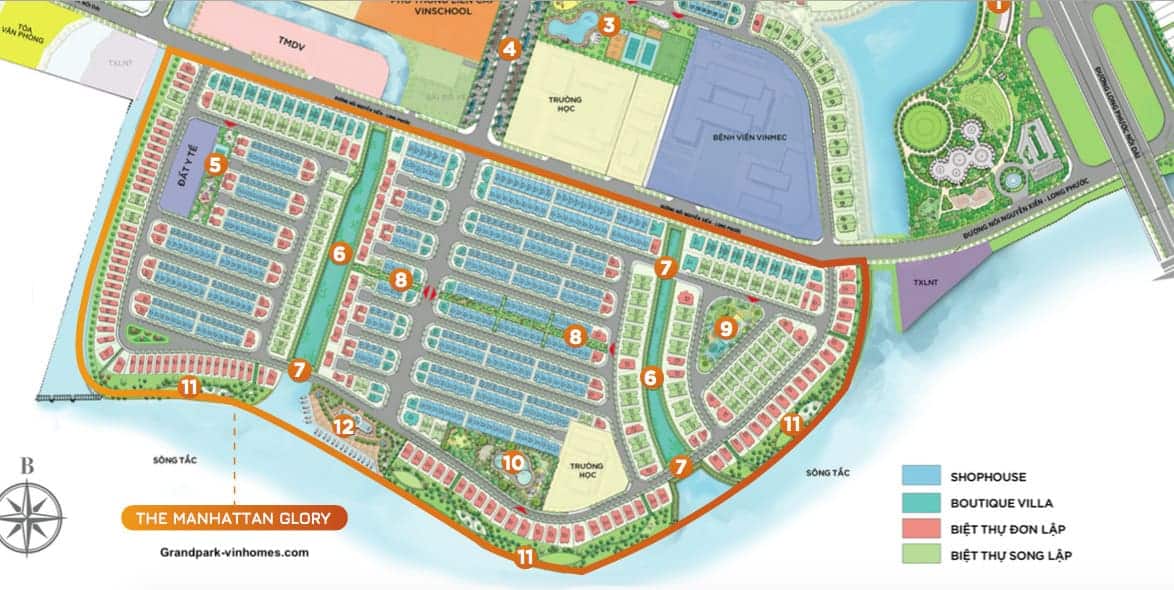 mặt bằng the manhattan glory vinhomes grand park