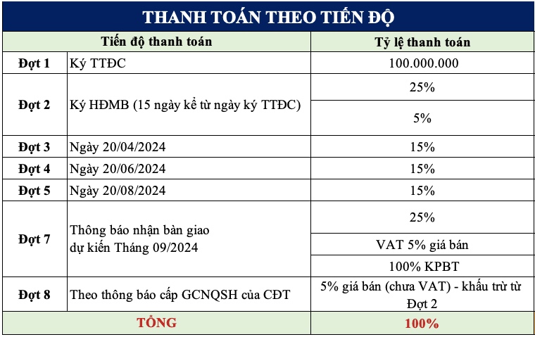 thanh toán theo tiến độ option 1