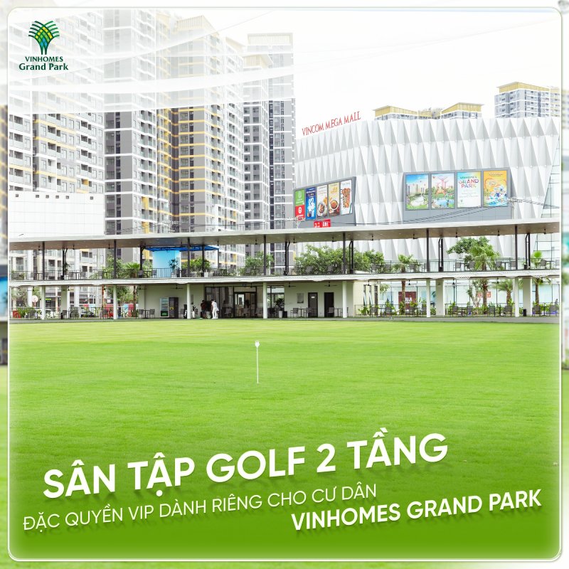 sân tập golf Vinhomes Grand Park