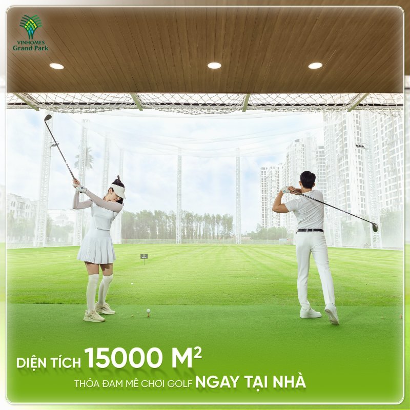 sân tập golf Vinhomes 