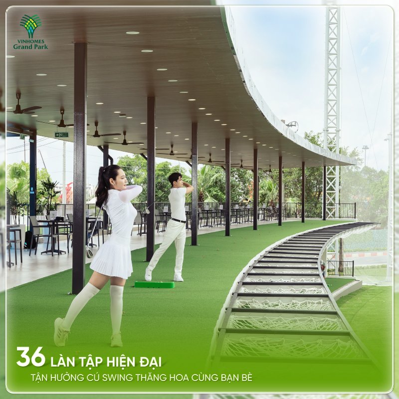 sân tập golf Vinhomes 