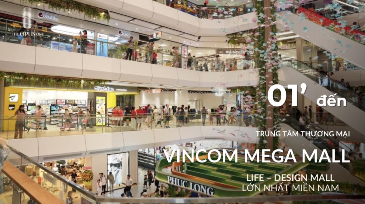 1 phút đến tiện ích Vincom Mega Mall