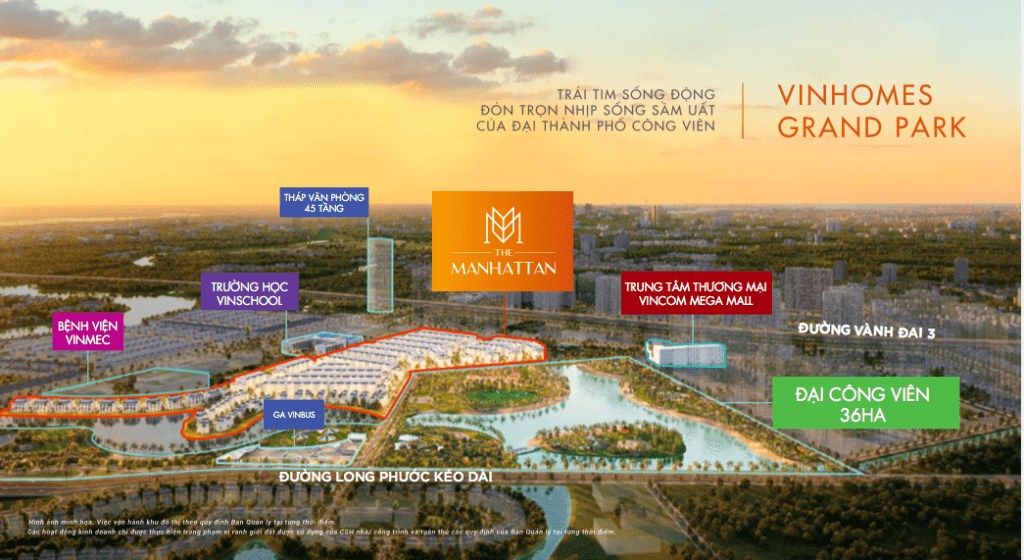 vị trí bệnh viện Vinmec Grand Park