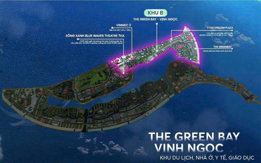 quy hoạch the green bay - vinhomes cần giờ