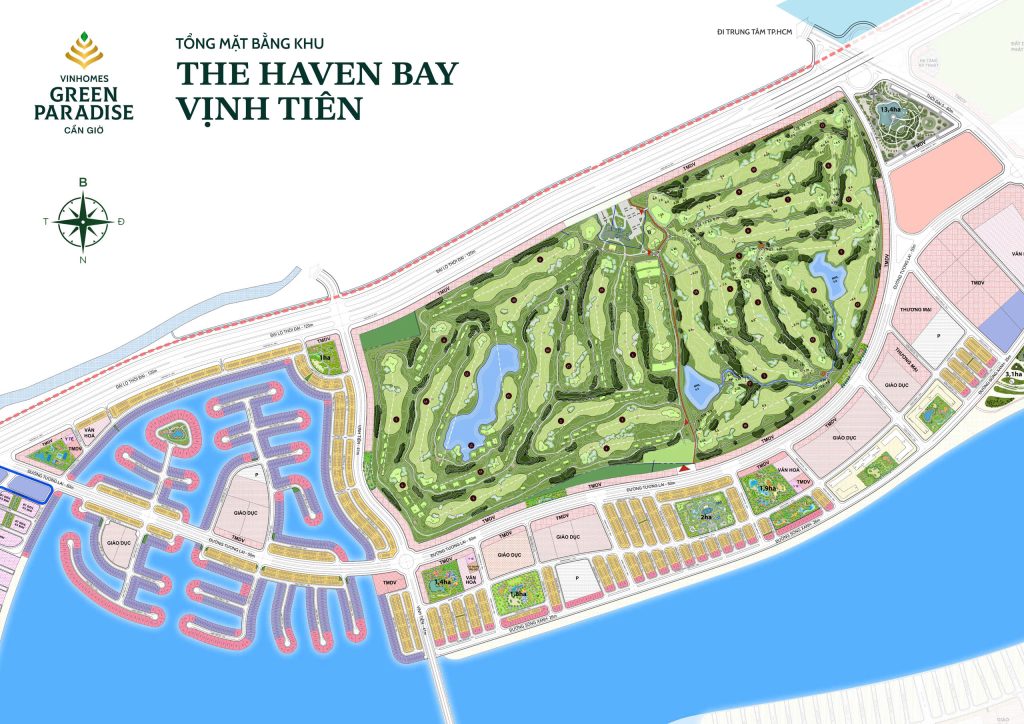 mặt bằng quy hoạch phân khu Vịnh tiên - The Haven Bay