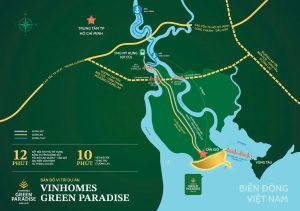 thiết kế map vị trí vinhomes green paraidse